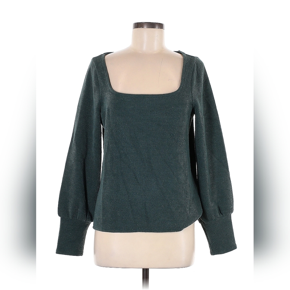 🔥MMAO🔥GUC Madewell teal green/blue Square Neck Sweater 🔥 Donating 11/30🔥